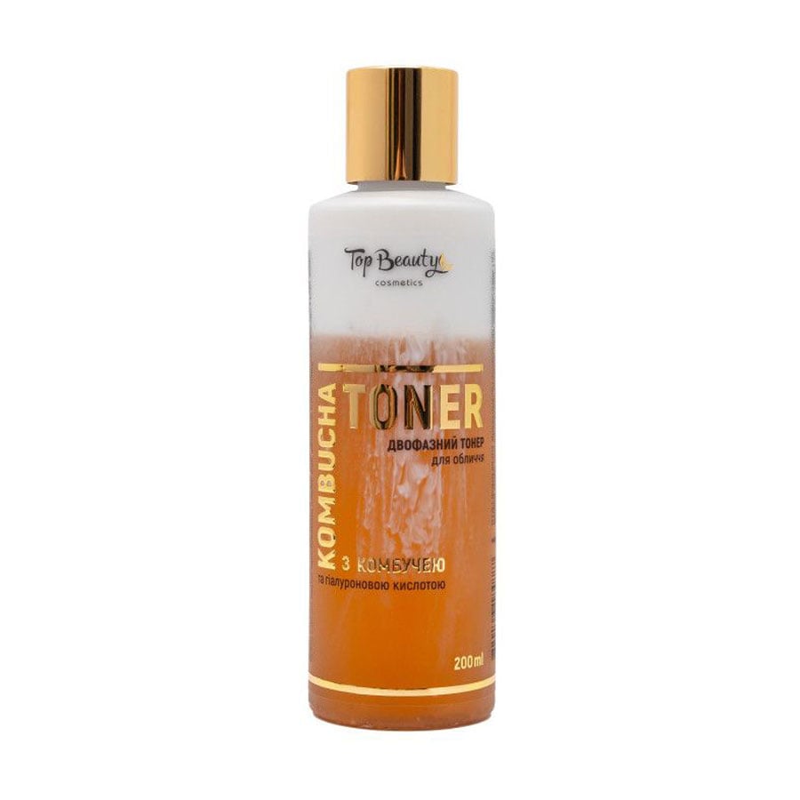 Зволожувальний двофазний тонер для обличчя Top Beauty Kombucha Toner з комбучею, 200 мл